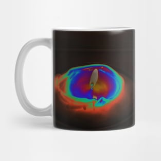 Melting Candle Rainbow Mug